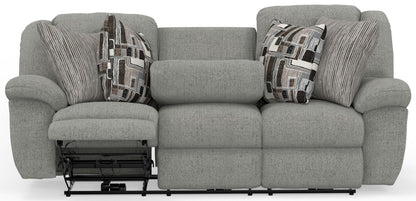 Trifecta - Sofa With 3 Recliners and Drop Down Table - Hornell Furniture Outlet