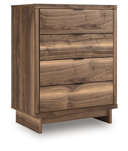 Chirason - Brown - Four Drawer Chest - Hornell Furniture Outlet