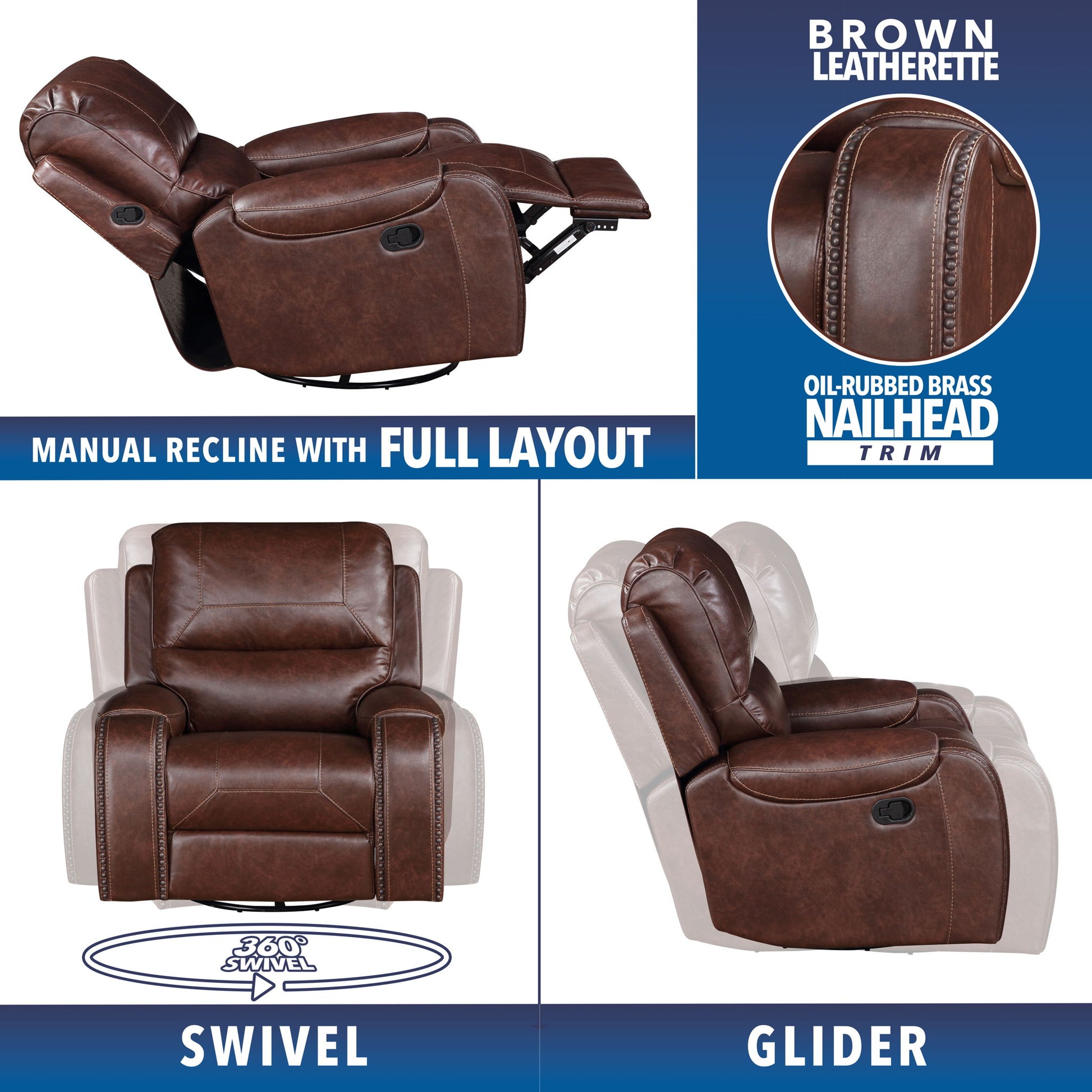 Keily - Swivel Recliner - Hornell Furniture Outlet