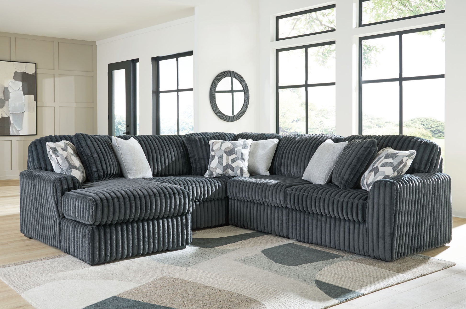 Midnight - Madness - Sectional - Hornell Furniture Outlet