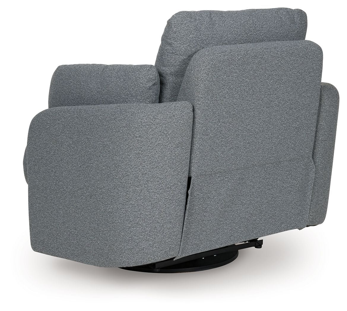 Alainmont Next - Gen Nuvella - Swivel Power Recliner - Hornell Furniture Outlet