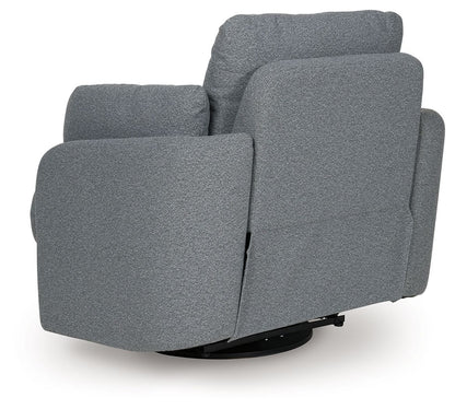 Alainmont Next - Gen Nuvella - Swivel Power Recliner - Hornell Furniture Outlet