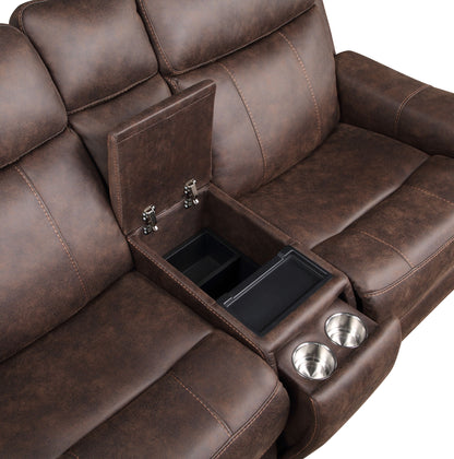 Valencia - Power Reclining Console Loveseat - Hornell Furniture Outlet