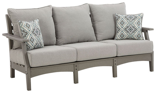 Visola - Gray - Sofa with Cushion - Hornell Furniture Outlet