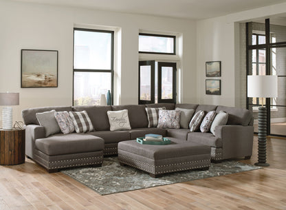 Crawford - Sectional With Cocktail Ottoman - Hornell Furniture Outlet