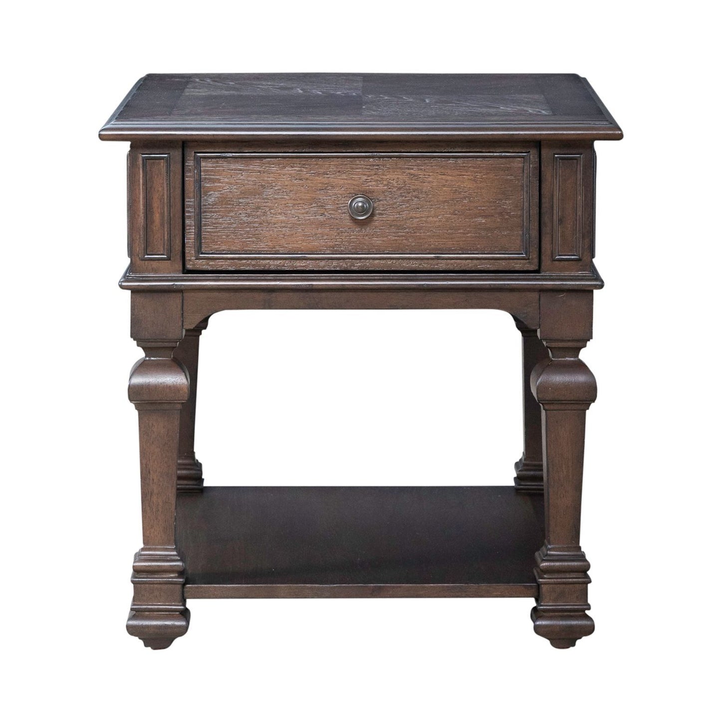 Provence Park - Drawer End Table - Brown - Hornell Furniture Outlet
