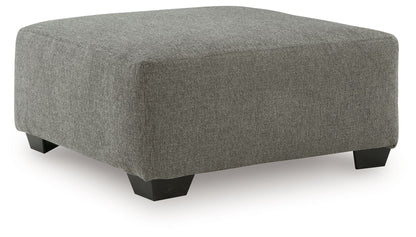 Clarington - Oversized Accent Ottoman - Greystone - Hornell Furniture Outlet