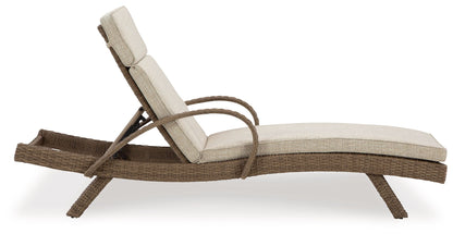 Beachcroft - Beige - Chaise Lounge With Cushion - Hornell Furniture Outlet