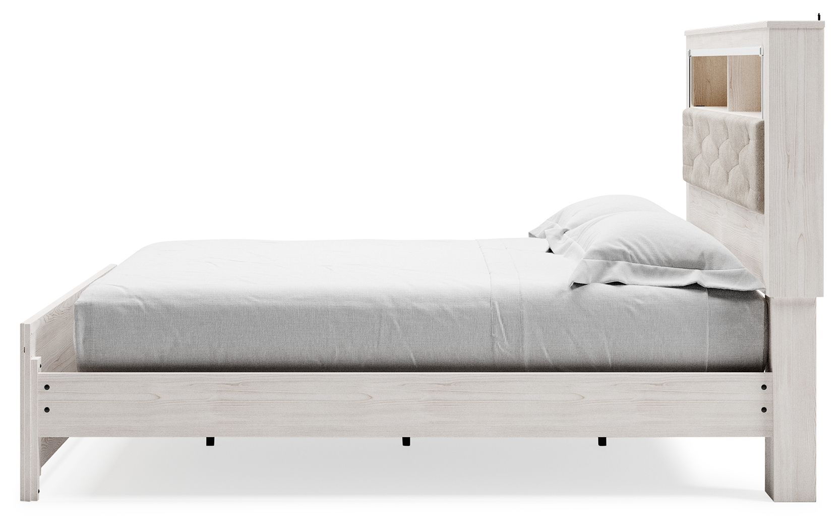 Altyra - White - King Bookcase Panel Bed - Hornell Furniture Outlet
