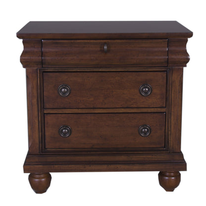 Rustic Traditions - Nightstand - Dark Brown - Hornell Furniture Outlet