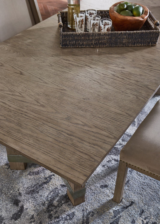 Chrestner - Gray - Rectangular Dining Room Table - Hornell Furniture Outlet