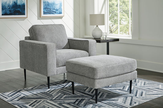 Hazela - Chair, Ottoman - Hornell Furniture Outlet