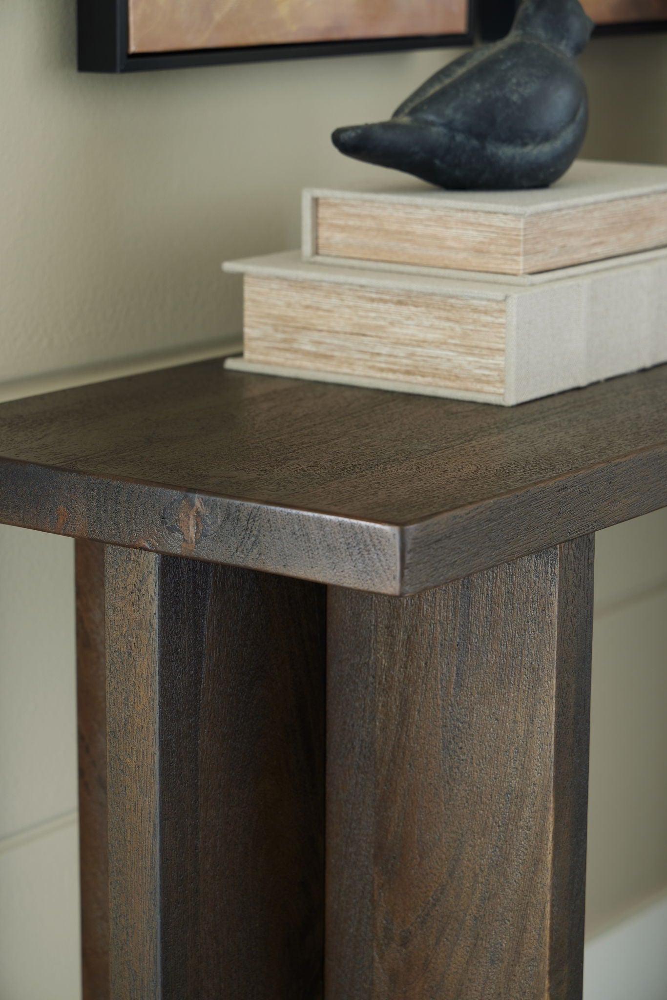 Jalenry - Grayish Brown - Console Sofa Table - Hornell Furniture Outlet