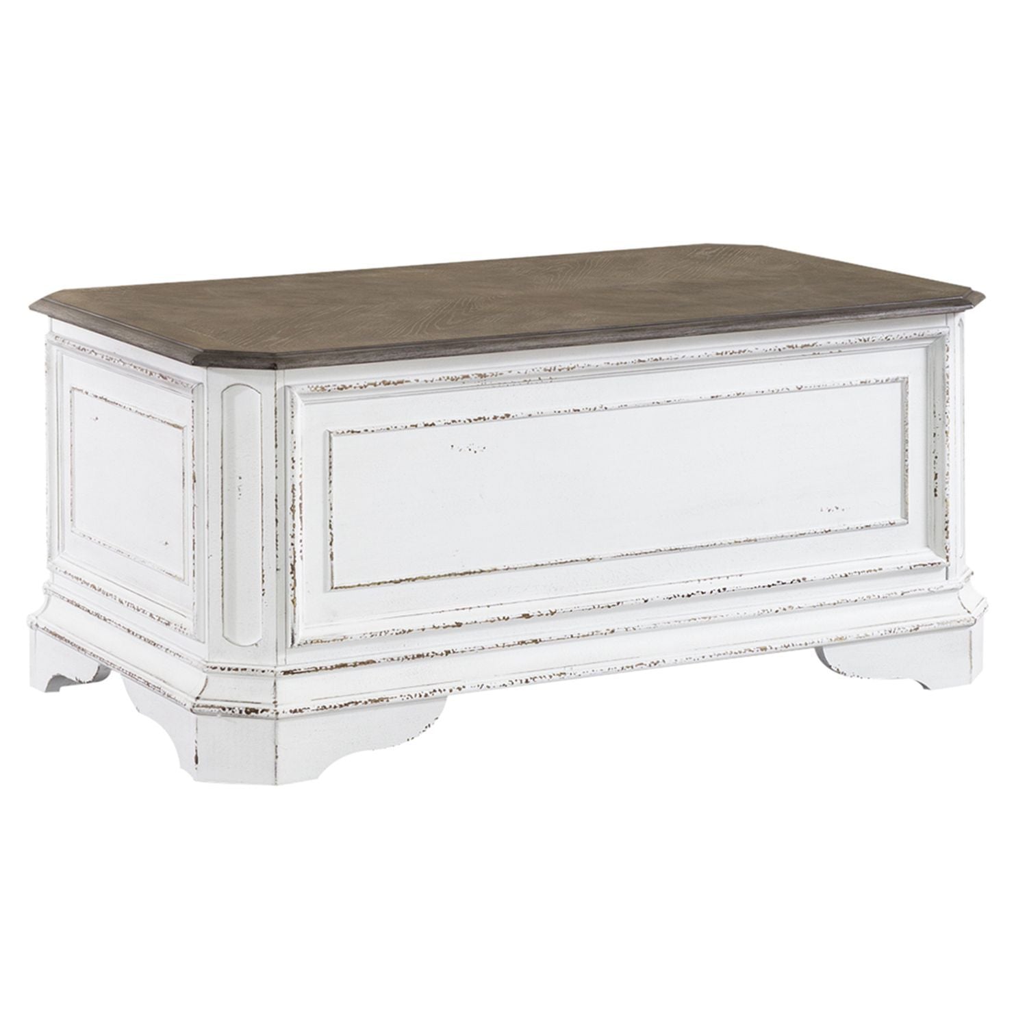 Magnolia Manor - Storage Trunk - White - Hornell Furniture Outlet