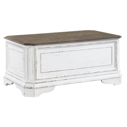 Magnolia Manor - Storage Trunk - White - Hornell Furniture Outlet
