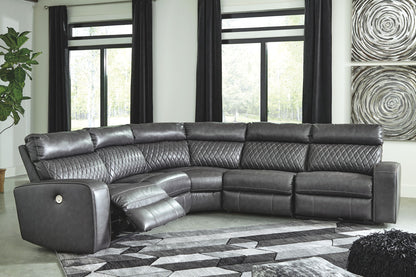 Samperstone - Power Reclining Sectional - Hornell Furniture Outlet