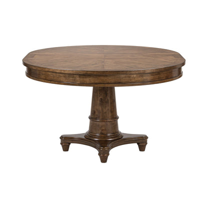 Harrison Heights - Pedestal Table Set - Sienna - Hornell Furniture Outlet