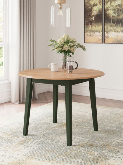 Gesthaven - Round Dining Room Drop Leaf Table - Hornell Furniture Outlet