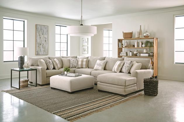 Salem - Cocktail Ottoman - Beige - Hornell Furniture Outlet