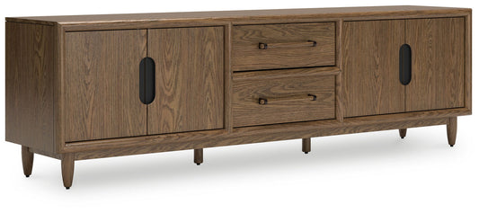 Roanhowe - Brown - Extra Large TV Stand - Hornell Furniture Outlet