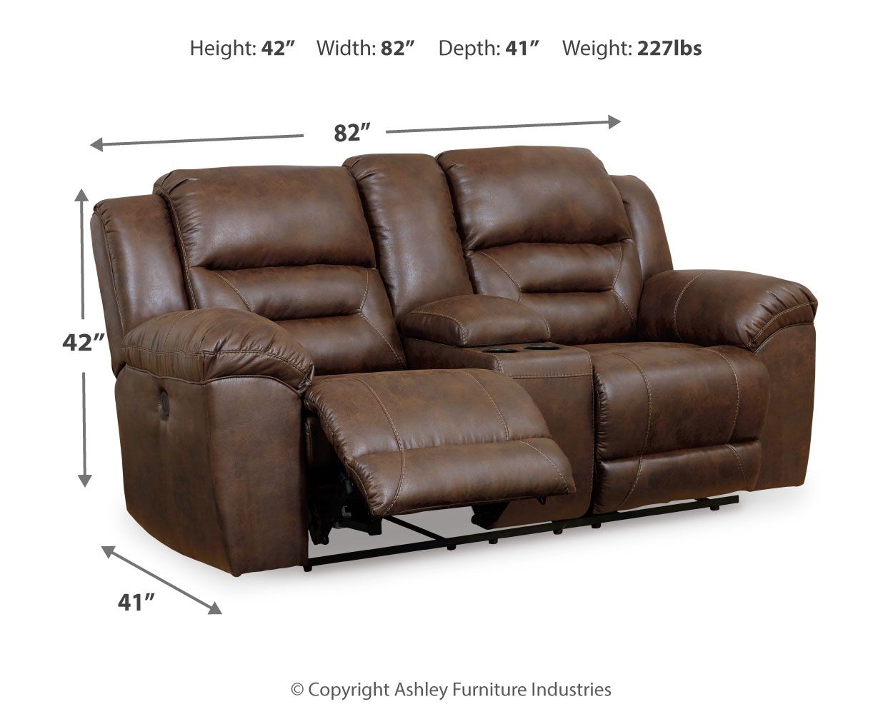 Stoneland - Power Reclining Loveseat - Hornell Furniture Outlet