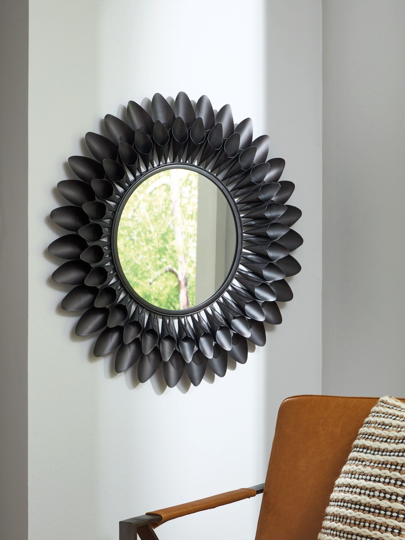 Ryenmour - Oil Rubbed Bronze Finish - Accent Mirror - Hornell Furniture Outlet