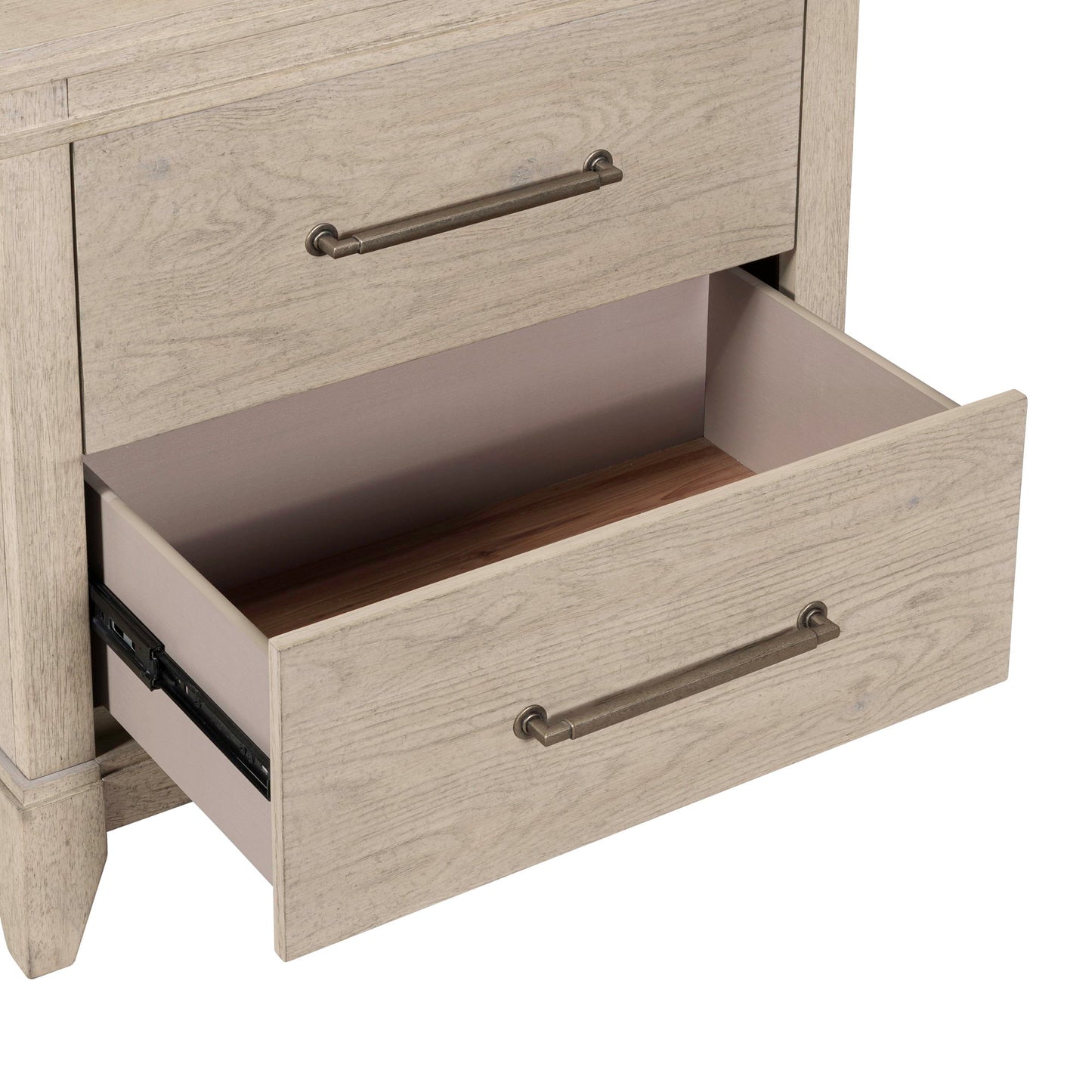 New Haven - Nightstand With Charging Station - White - Hornell Furniture Outlet