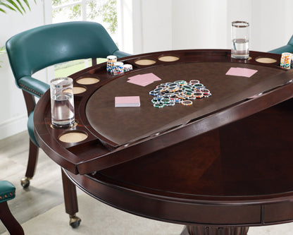 Tournament - Dining and Game Table - Dark Brown - Hornell Furniture Outlet
