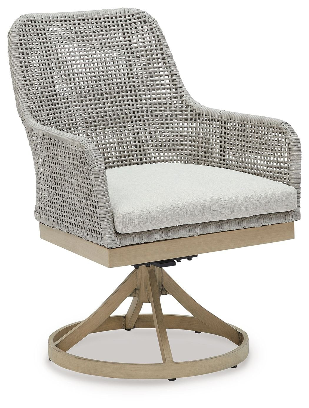 Seton Creek - Gray - Swivel Chair With Cushion (Set of 2) - Hornell Furniture Outlet