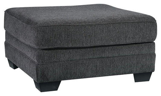 Tracling - Slate - Oversized Accent Ottoman - Hornell Furniture Outlet