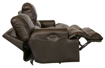 Wembley - Power Headrest Power Lay Flat Reclining Sofa - Hornell Furniture Outlet