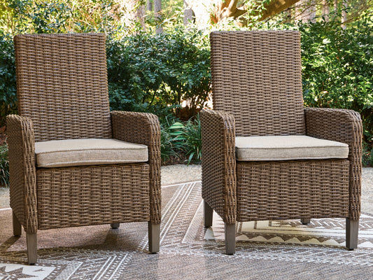 Laguna Heights - Arm Chair With Cushion (Set of 2) - Beige - Hornell Furniture Outlet