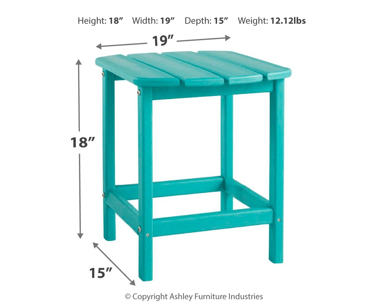 Sundown Treasure - Outdoor End Table - Hornell Furniture Outlet