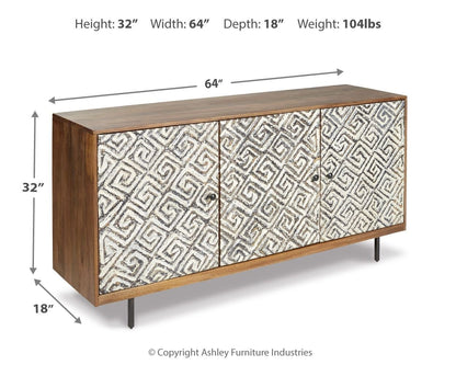 Kerrings - Accent Cabinet - Brown / Black / White - Hornell Furniture Outlet