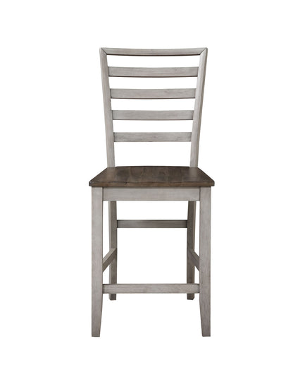 Abacus - Counter Chair (Set of 2) - Dark Brown - Hornell Furniture Outlet