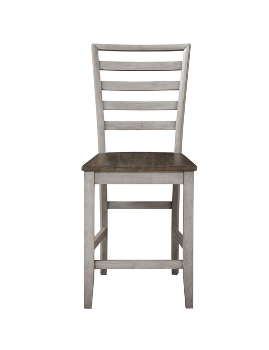 Abacus - Counter Chair (Set of 2) - Dark Brown - Hornell Furniture Outlet