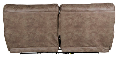 Hollins - 88" Power Reclining Sofa - Coffee - Hornell Furniture Outlet