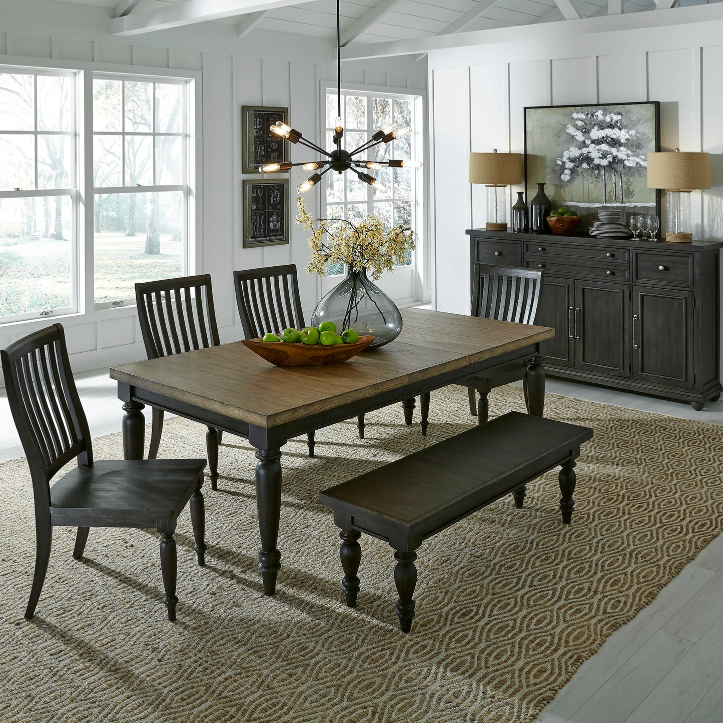 Harvest Home - Rectangular Table Set - Hornell Furniture Outlet