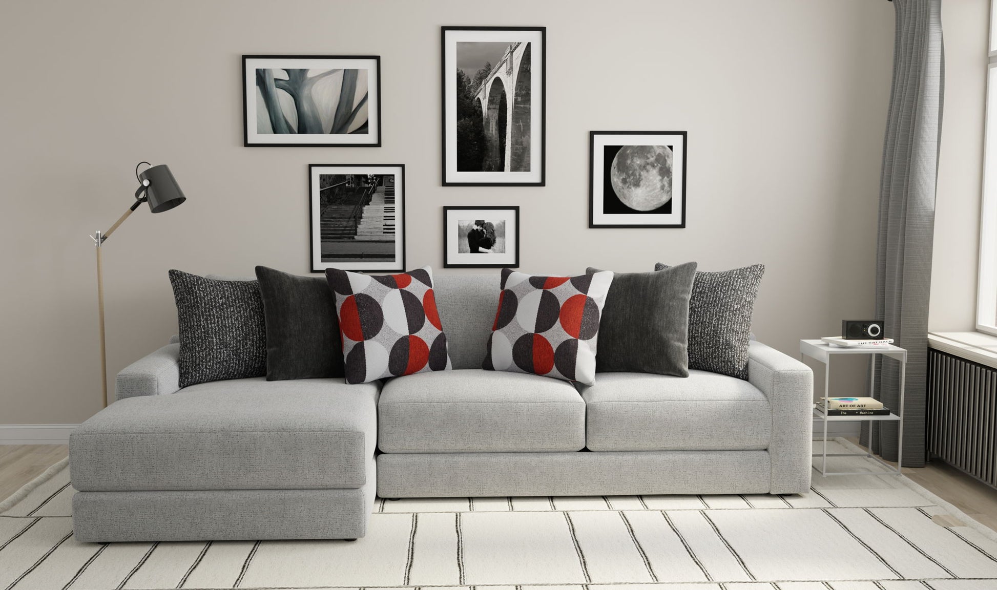 Arlo - Oversized Sofa Chaise - Hornell Furniture Outlet