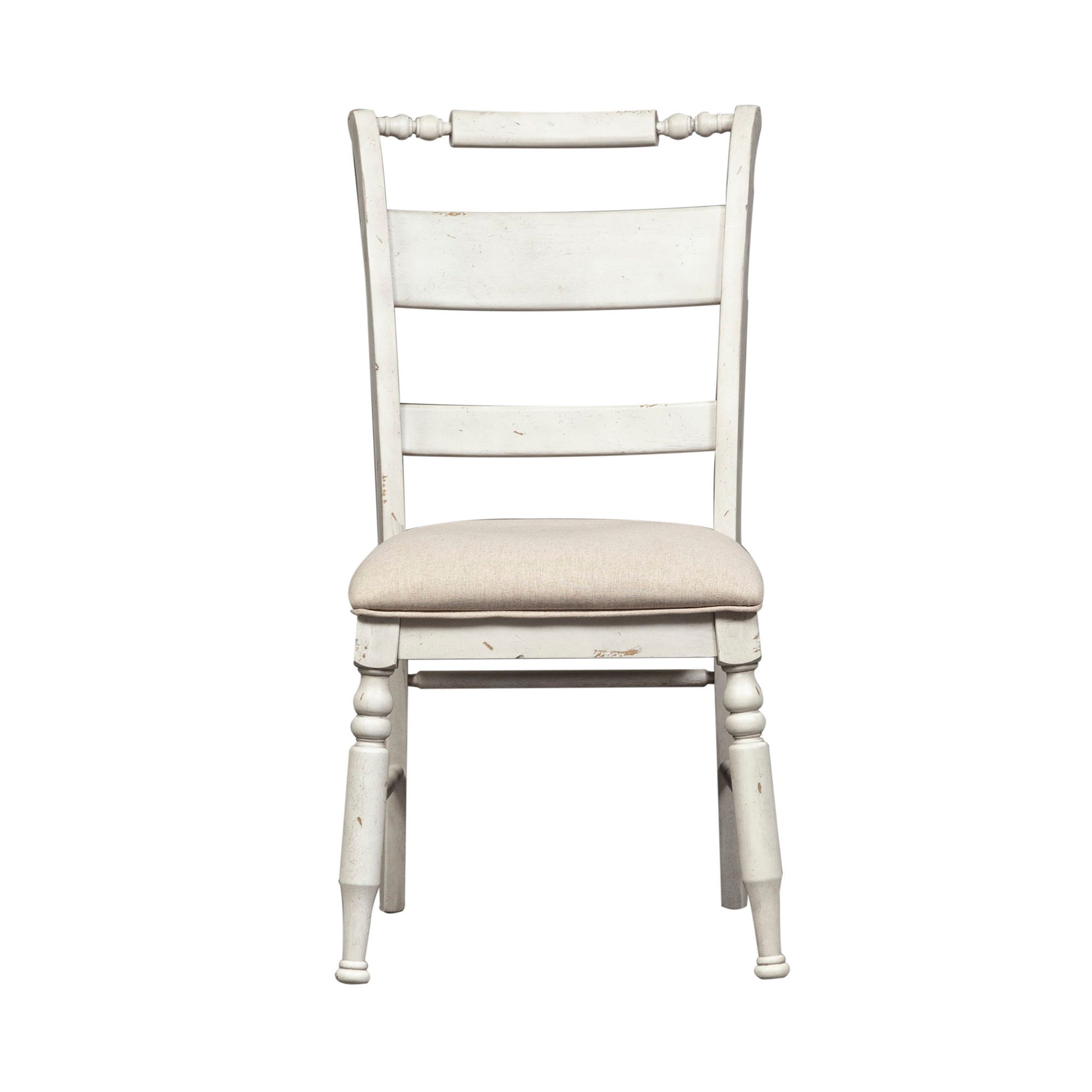 Whitney - Slat Back Side Chair - White - Hornell Furniture Outlet