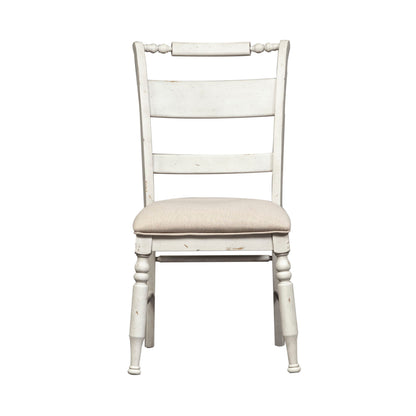 Whitney - Slat Back Side Chair - White - Hornell Furniture Outlet