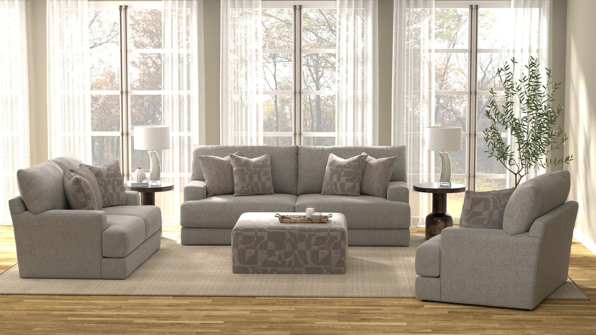 Zeke - Loveseat - Cloud - Hornell Furniture Outlet