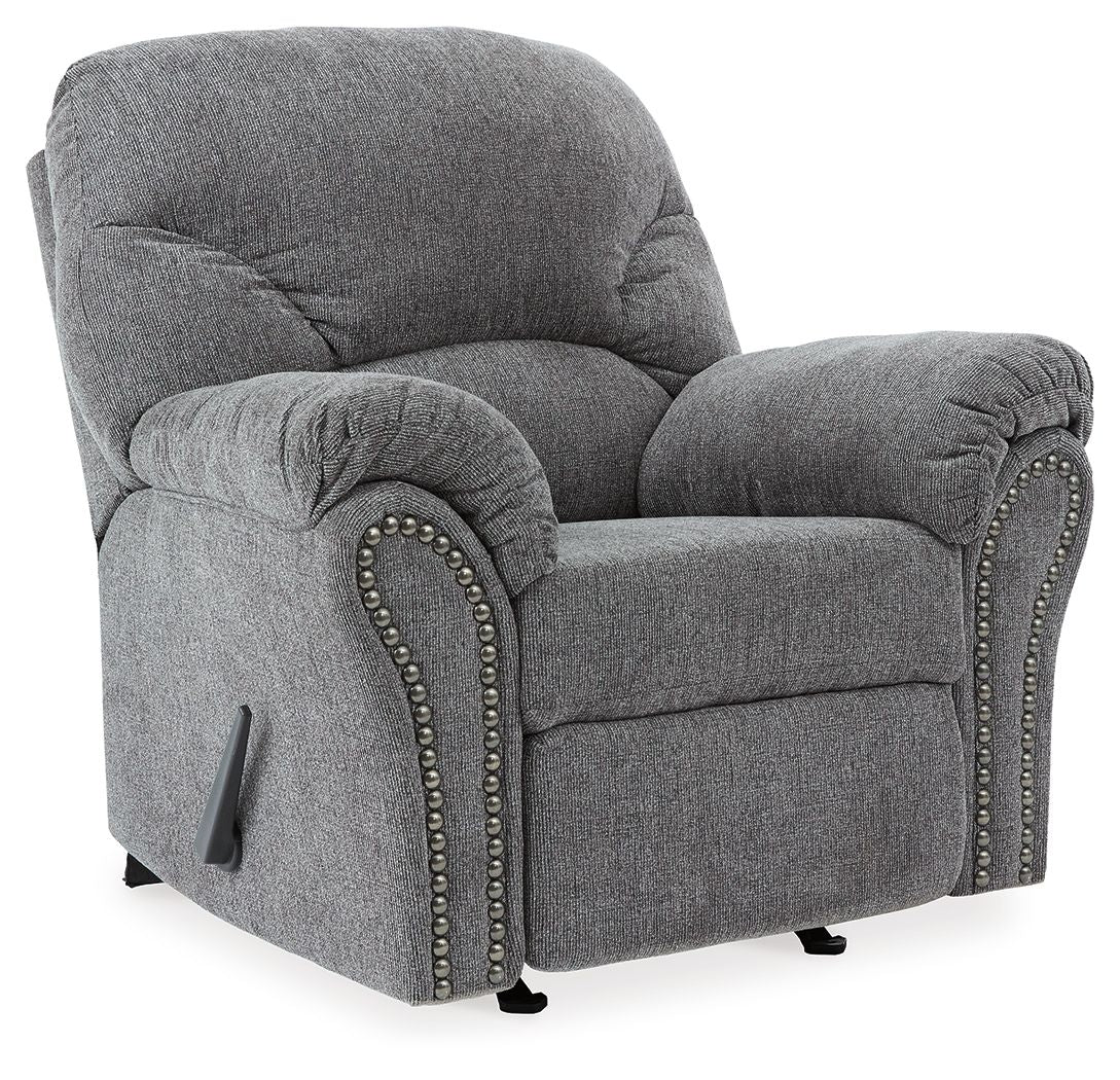 Allmaxx - Rocker Recliner - Pewter - Hornell Furniture Outlet