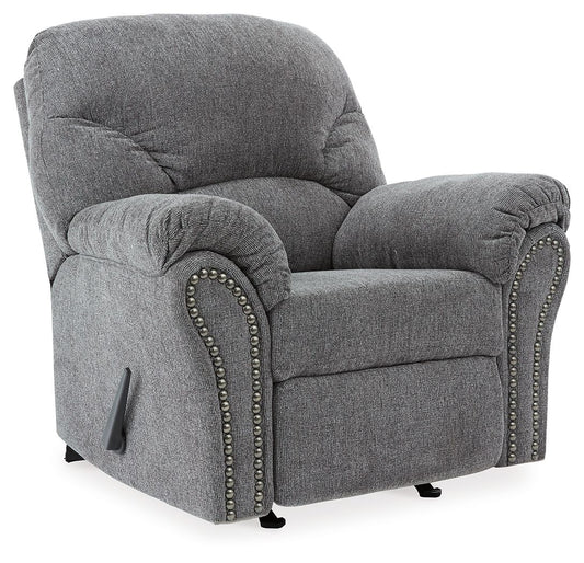 Allmaxx - Rocker Recliner - Pewter - Hornell Furniture Outlet