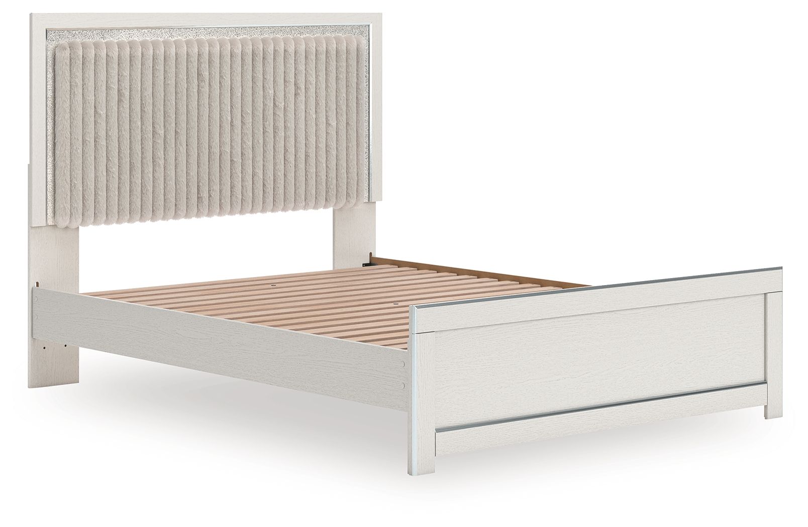 Zuraleus - Upholstered Panel Platform Bed With Roll Slats - Hornell Furniture Outlet