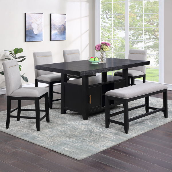 Yves - Counter Height Dining Room Set - Hornell Furniture Outlet