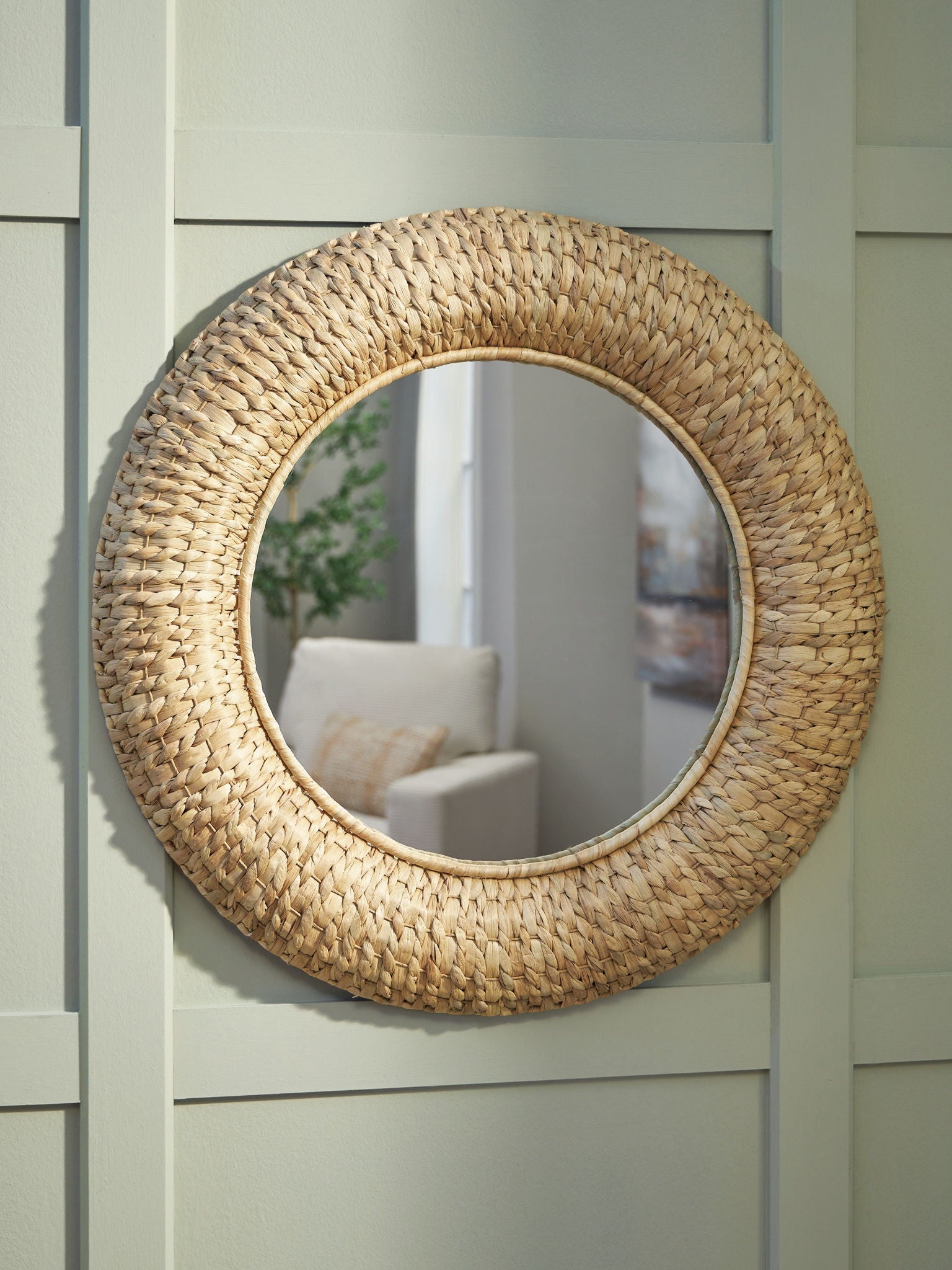 Briggsburg - Natural - Accent Mirror - Hornell Furniture Outlet