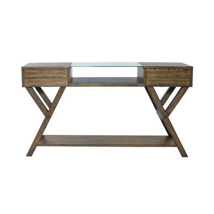 Lennox - Drawer Sofa Table - Dark Brown - Hornell Furniture Outlet