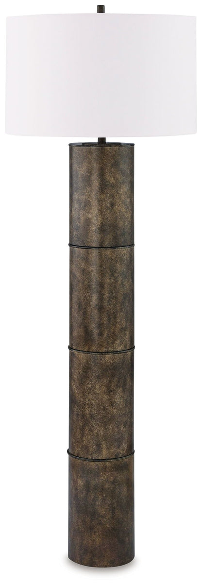 Jebson - Dark Bronze Finish - Metal Floor Lamp - Hornell Furniture Outlet