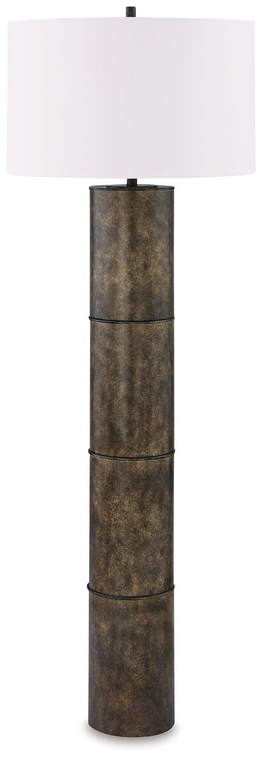 Jebson - Dark Bronze Finish - Metal Floor Lamp - Hornell Furniture Outlet